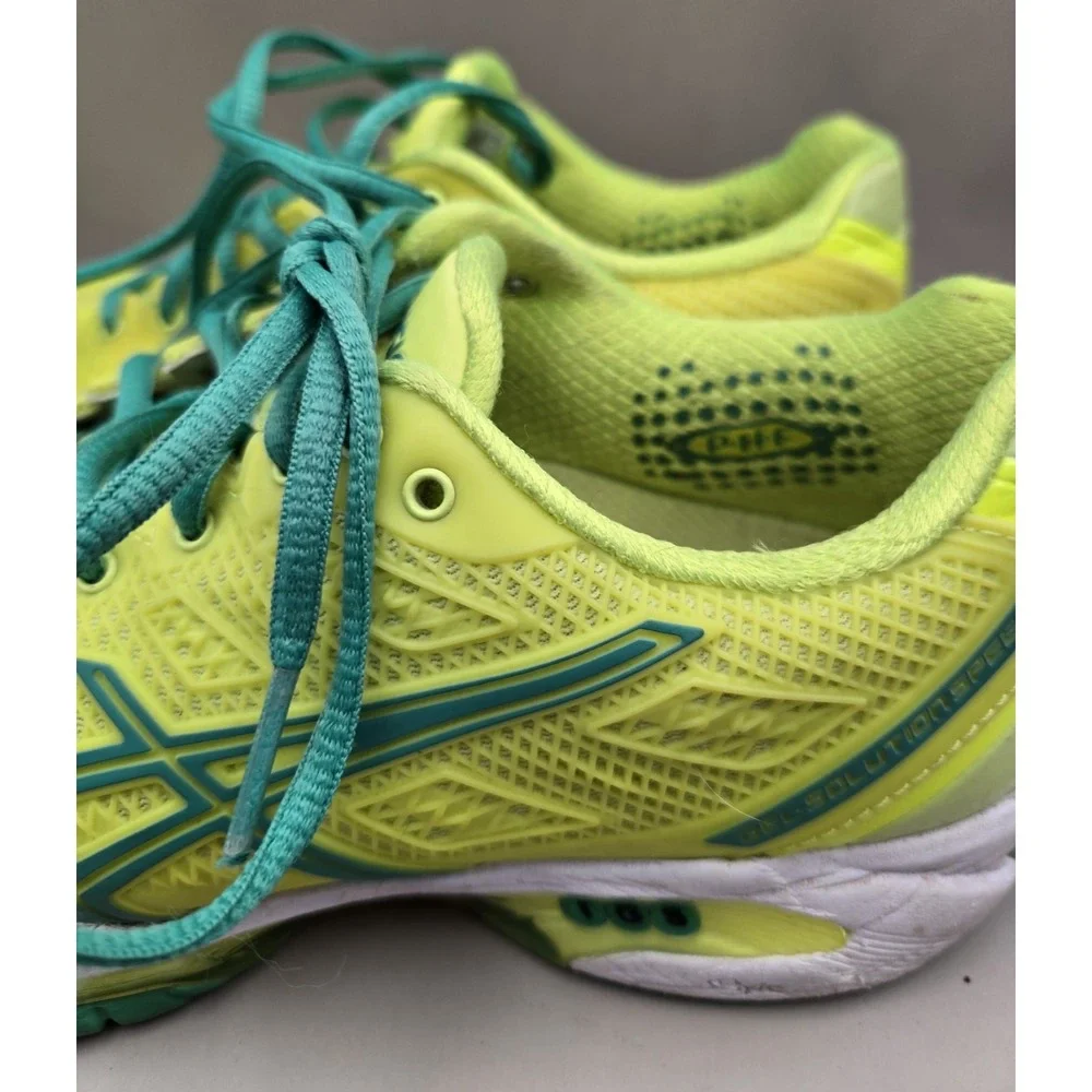 ASICS‎ Women's 6.5 Med. Gel Solutions Speed Sneakers Lime (#18)